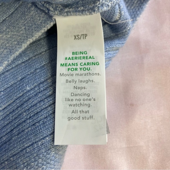 🖤2FOR$30 NWOT Aerie Off-The-Shoulder Ribbed Knit Crop Top - Picture 6 of 6